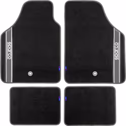 SPARCO Set completo 03763 tappetini auto moquette universali quattro pezzi argento