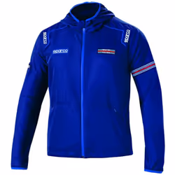 Descrizione Giacca antivento con cappuccio in tessuto water-repellent, patch ricamate, nastrino "Martini Racing stripes" su m ...