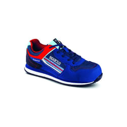 Sparco - Gymkhana Martini S1P src scarpe basse da lavoro antinfortunistiche N.42 in microfibra e tessuto traspirante Blu Marine con puntale per