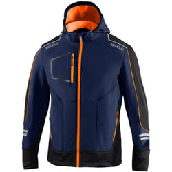Sparco - 02412BMAF3 Giacca Da Lavoro Soft-Shell York Blu/Arancio s