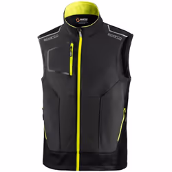 Descrizione GILET TECNICO PESO: 240 gr/m² COMPOSIZIONE: 90% nylon - 10% spandex SPECIFICHE: Inserti di rinforzo sulle spalle ...
