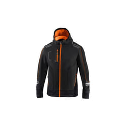 No Brand - Sparco York tech soft shell tg s nero/arancio fluo giacca giubbino da lavoro invernale con cappuccio removibile inserti di rinforzo e