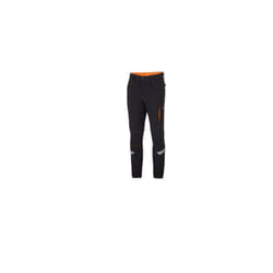 Kansas Tech Light Trousers pantaloni da lavoro tecnici leggeri da uomo tg xxl nero/arancio fluo in nylon con inserti rinforzati sulle ginocchia Nero
