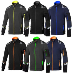 Felpa da lavoro Sparco Alabama Tech Full Zip - l - Blu