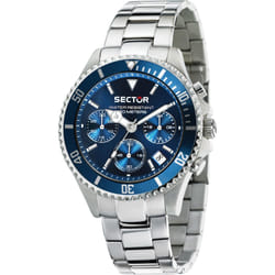 Sector 230 Orologio da polso Maschio Quarzo Blu, Argento