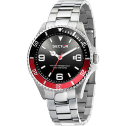 Sector 230 Orologio da polso Quarzo Nero, Rosso, Argento