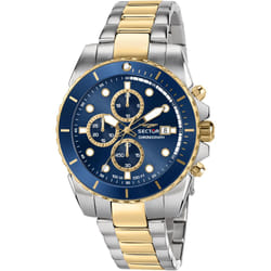 Sector 450 Orologio da polso Maschio Quarzo Blu, Oro
