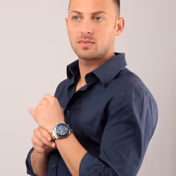Sector 450 Orologio da polso Maschio Quarzo Blu, Oro - Vista aggiuntiva 4
