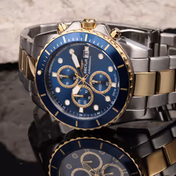Sector 450 Orologio da polso Maschio Quarzo Blu, Oro - Vista aggiuntiva 5