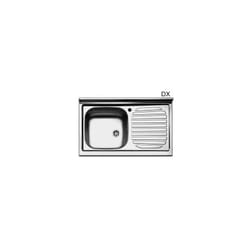 Lavello inox 80x50 cm 1 vaschetta