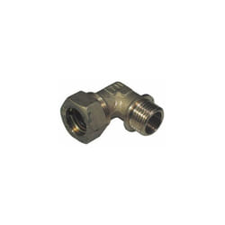 Gomito a 90° maschio conico o-ring per gas, idraulica, rame - varie misure 3/4'x16