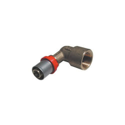 Raccordo press curvo femmina 1/2 x 16 tiemm