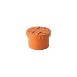 Tappi a vite in pvc rosso Diam. 63