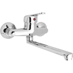 Hydra - Miscelatore Monocomando per Lavello a Muro Ines ll - Finitura Cromata