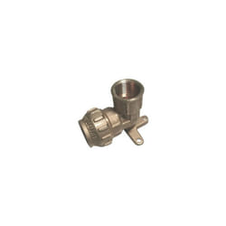 RACCORDO A GOMITO FEMMINA IN OTTONE CON FLANGIA 3/4 x 25 TIEMM