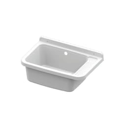 Pilozzo lavatoio in resina 50x35x24 bianco
