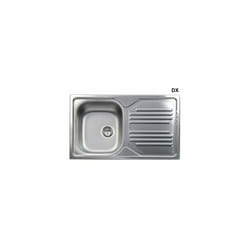Apell - lavello incasso in acciaio inox con 1 vaschetta cm 86 gocciolatoio sx