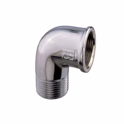 Gomito in ottone cromato 1/2 MF