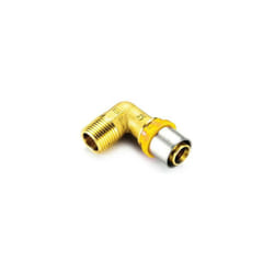 Raccordo per gas curvo maschio 20 x 3/4 tiemm