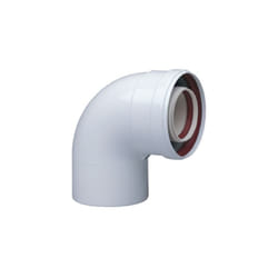 CURVA COASSIALE A 90° PARTENZA CALDAIA Diam. 60/100 BAXI