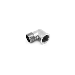 Gomito mf in ottone cromo 3/8"