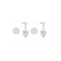 Metaform - coppia supporti per sedile con caduta frizionata Bianco metaf
