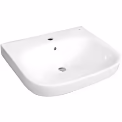 Lavabo realizzato in porcellana color bianco. I fissaggi sono inclusi. Il lavabo puÃ² essere anche abbinato alla colonna o al ...
