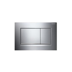 Placca di copertura 2 tasti 'sigma 30' Geberit Cromo-Luc/bordo inf. satinato Geberit