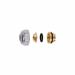 Raccordo meccanico, per tubi in rame ricotto, rame crudo, ottone, acciaio dolce e acciaio inox. A tenuta O-Ring. Pmax d'eserc ...