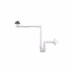 Kit sifone salvaspazio per lavabo + piletta bassa. Diam. 32-40 mm - 1"1/4.