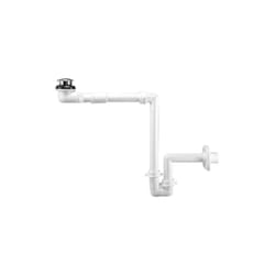 Lira - sifone salvaspazio per lavabo + piletta bassa Bianco