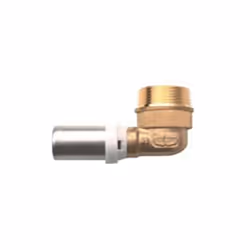 Raccordi a pressare Multipinza. Corpo in ottone nichelato, boccola in acciaio inox 304. Idonei per gli impianti idrotermosani ...