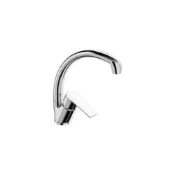 Tiemme - miscelatorte monocomando linea Ten per lavello con canna girevole in ottone cromato Made in Italy