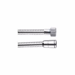 Flessibile ottone doppia aggraffatura 1/2"x1/2" FF cono per stop sicurezza. Raccordi: ottone. Guarnizioni: EPDM.