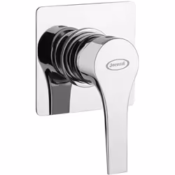 Miscelatore a parete incasso doccia in ottone con finitura cromata Jacuzzi | rubinetteria serie Moonlight Miscelatore doccia ...