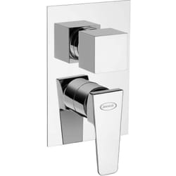 Miscelatore doccia incasso con deviatore monoleva Jacuzzi rubinetteria Beam ottone cromato