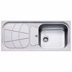 Foster Big Bowl 116.1V.STD, Acciaio inox, Acciaio inox, 1 ciotole, 450 x 400 mm, 8,89 cm (3.5"), Sinistra