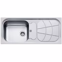 Foster Big Bowl 116.1V.STD, Acciaio inox, Acciaio inox, 1 ciotole, 450 x 400 mm, 8,89 cm (3.5"), Destra