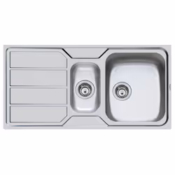 Foster F2000 86.1V.STD, Acciaio inox, Acciaio inox, 2 ciotole, 340 x 400 mm, 16 cm, 170 x 300 mm