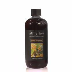 Millefiori Sandalo Bergamotto, Bottiglia, Liquido, Bergamotto, Legno di Sandalo, Marrone, 500 ml, 1 pz