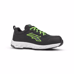 U-Power Mitch ESD, Unisex, Adulto, Scarpe da ginnastica antinfortunistiche, Nero, Verde, Bianco, Chiusura con lacci, Etilene ...