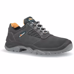 Scarpe antinfortunistiche basse, classiche e robuste u power della linea Style&Job, con tomaia in pelle scamosciata con inser ...