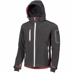 GIACCA DA LAVORO IN TESSUTO SOFT SHELL STRETCH DESCRIZIONE: Giacca traspirante antivento e idrorepellente con tasca portacell ...