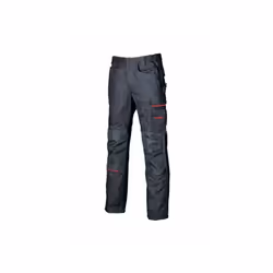 I pantaloni Free DW022DB di U-Power sono comodi e pratici pantaloni da lavoro dotati di 2 ampie tasche anteriori, una tasca l ...