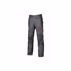 I pantaloni Free DW022GM di U-Power sono comodi e pratici pantaloni da lavoro dotato di 2 ampie tasche anteriori, una tasca l ...