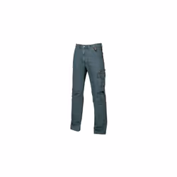 70 % poliestere / 27 % cotone / 3 % elastano, circa 330 g/m² · Cuciture 3 volte · Tessuto elasticizzato · tasca laterale mult ...