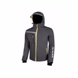 La giacca da lavoro Quick PE114AG di U-Power è una giacca in tessuto Soft Shell stretch traspirante antivento e idrorepellent ...