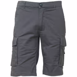 Bermuda Cargo in tela di cotone elasticizzato. Due ampie tasche anteriori, una tasca posteriore con velcro. Due ampi tasconi ...