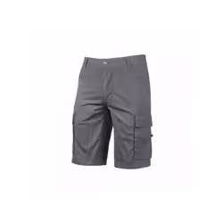 I bermuda da lavoro EY132GI di U-Power sono pantaloncini cargo realizzati in tela di cotone elasticizzato con vestibilità Sli ...