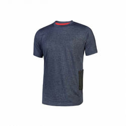 U-power - T-shirt da lavoro Road slim-fit u Power in tessuto jersey elasticizzato leggero – Col. blu - Tg. xl